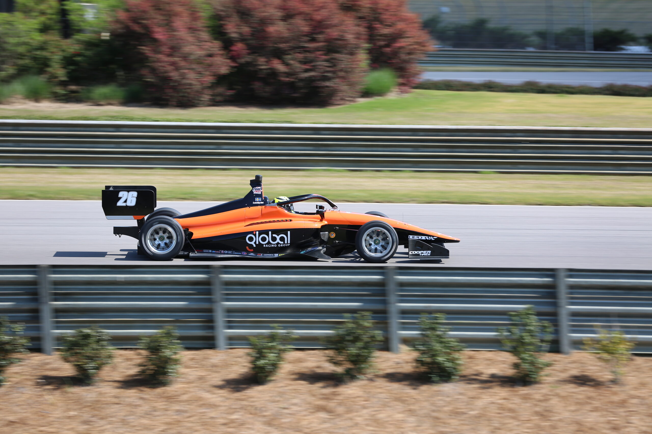 Linus Lundqvist goes second fastest in official Indy Lights test